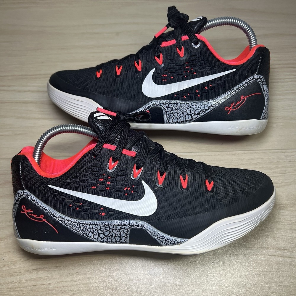 Nike Kobe 9 IX EM Laser Crimson White Black Infrared Red 646701-001 Men's Size 7